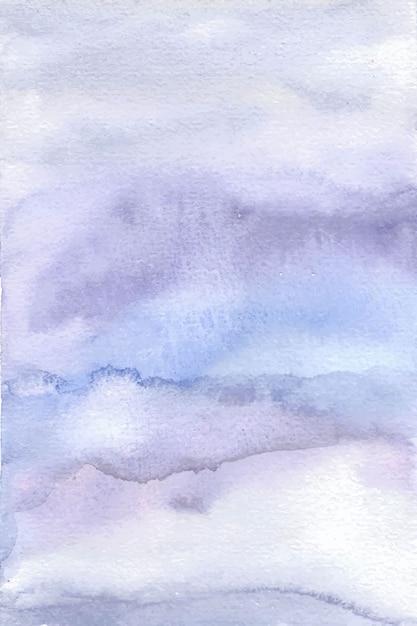 Acquerello dipinto a mano astratto blu viola morbido