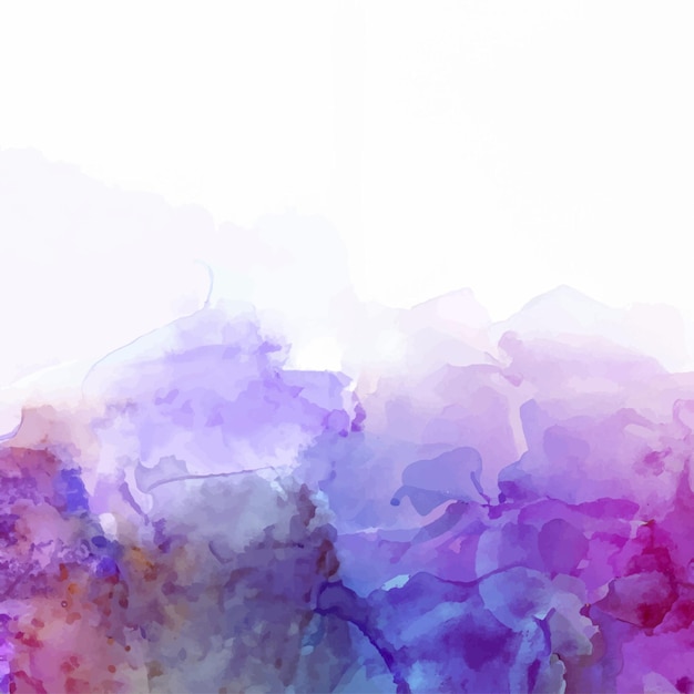 Vector soft watercolor splash stain background