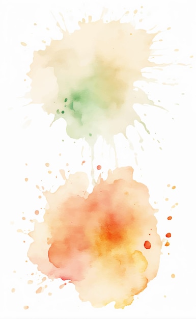 Soft watercolor splash stain background