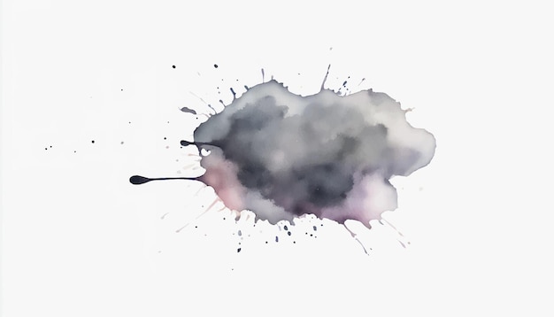 Soft watercolor splash stain background