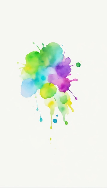 Soft watercolor splash stain background