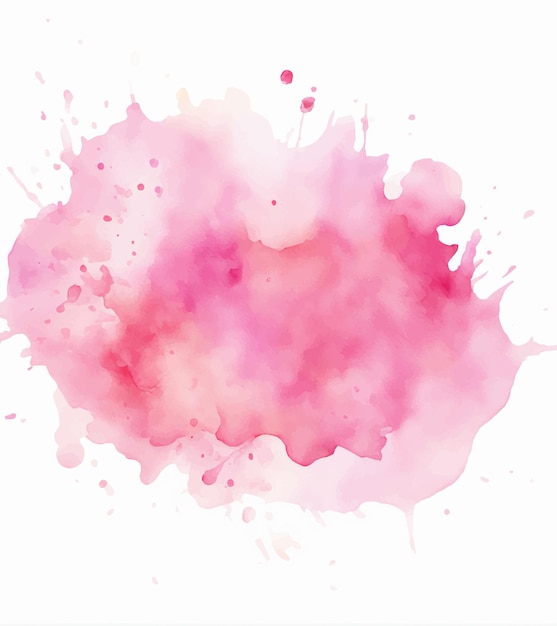 Vector soft watercolor splash stain background