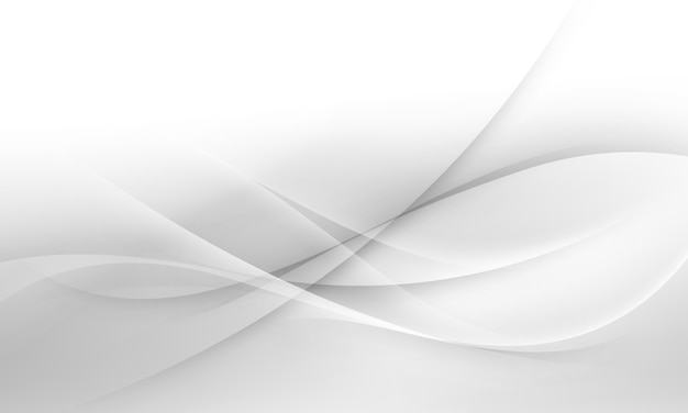Vector soft white and gray wave background