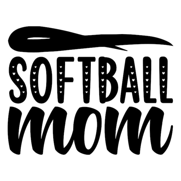 Softbal moeder svg