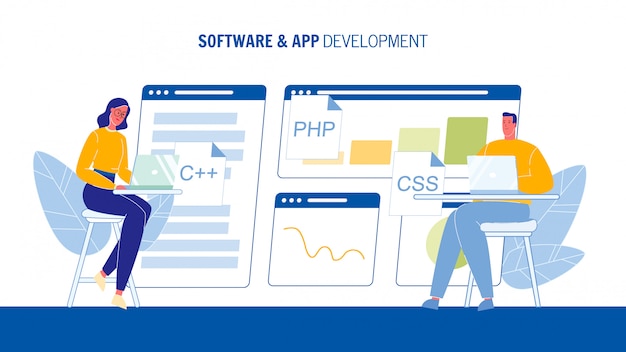 Software and App Development Web Banner Template