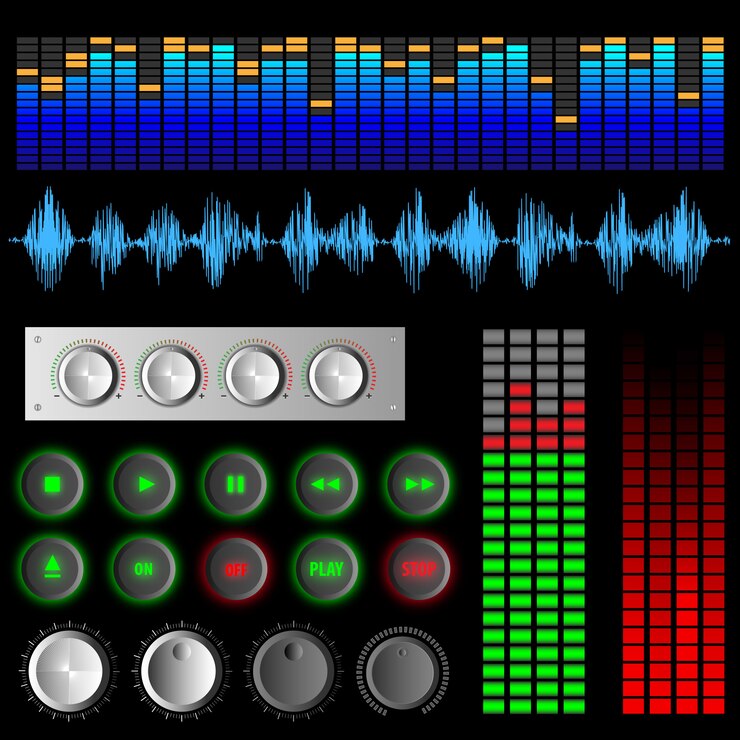 Vector software buttons 