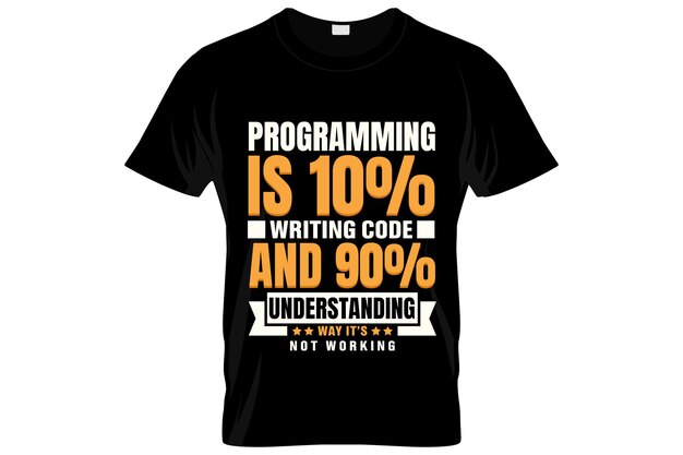 Design di t-shirt per sviluppatori software o design di poster sd o design di magliette per sviluppatori software, dicono le citazioni