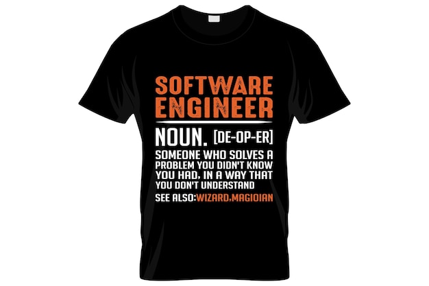 소프트웨어 개발자 티셔츠 디자인 또는 SD 포스터 디자인 또는 소프트웨어 개발자 셔츠 디자인, 인용문