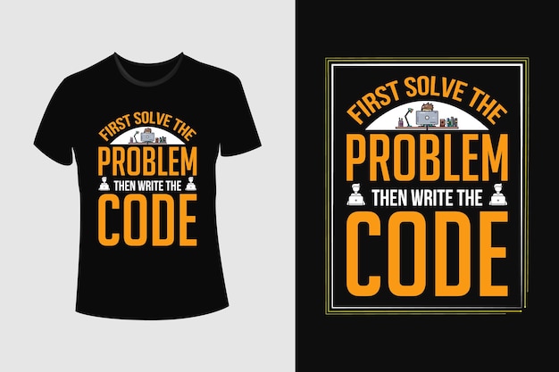 Vector software developer t-shirt design.