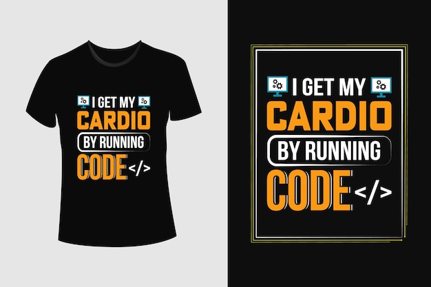 Vector software developer t-shirt design.