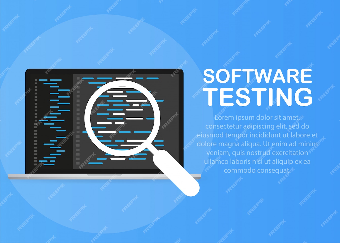 Premium Vector | Software development, programming, coding vector concept.