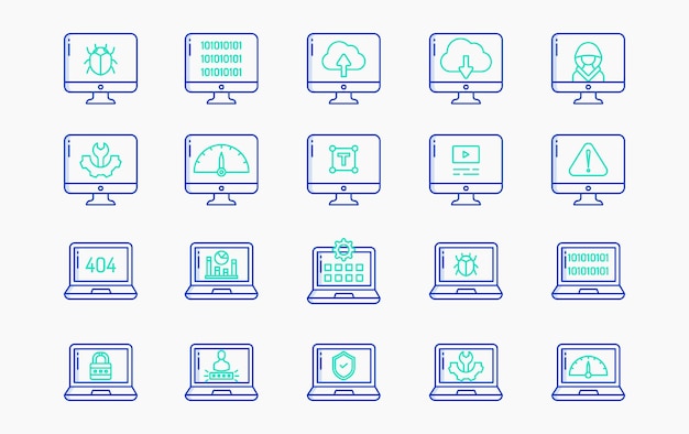 Software Development and programming vector icon illustration