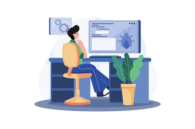 Software Testing Illustration concept