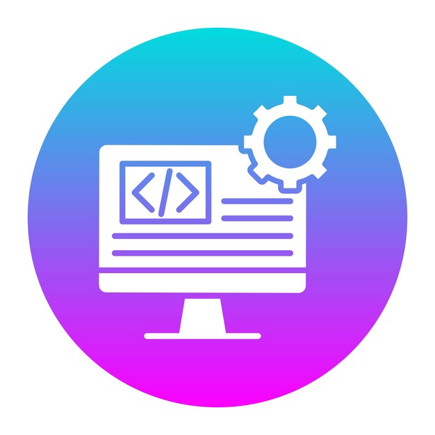 Software vector icoontje Kan worden gebruikt voor No Code icoonset