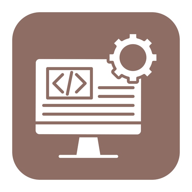 Software vector icoontje Kan worden gebruikt voor No Code icoonset