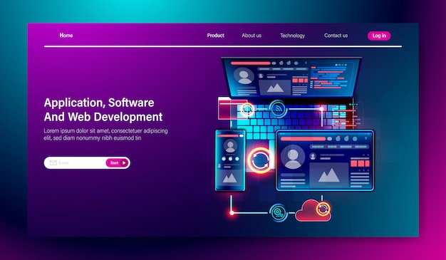 Software and web user interface development cross platform