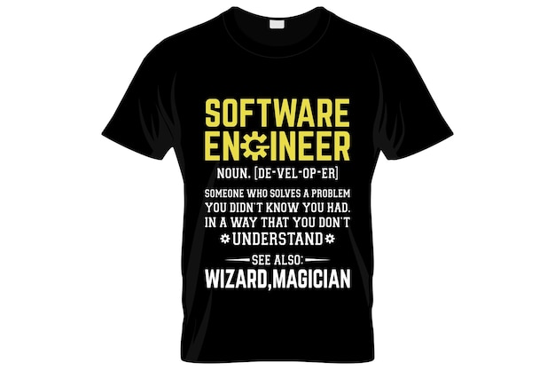 Softwareontwikkelaar t-shirtontwerp of SD-posterontwerp of softwareontwikkelaar shirtontwerp, citaten zeggen: