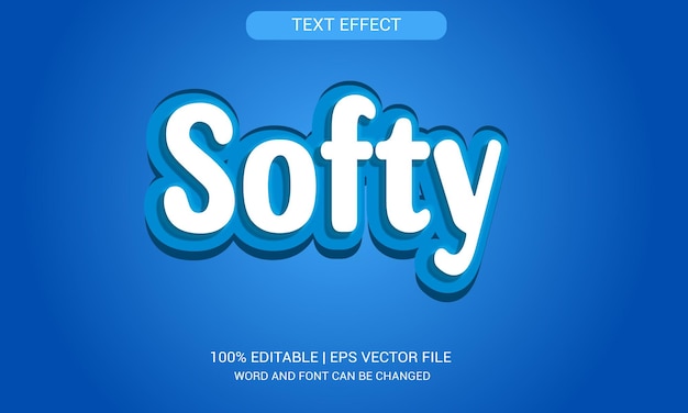 Softy Blue Gradient Text Effect