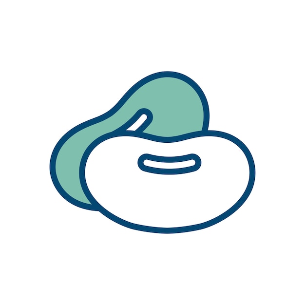 sojabonen pictogram vector ontwerpsjabloon op witte achtergrond