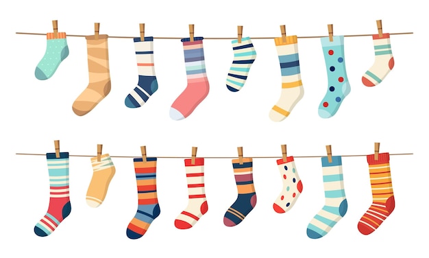 Sokken met waslijn van katoen of wol sokken met touw