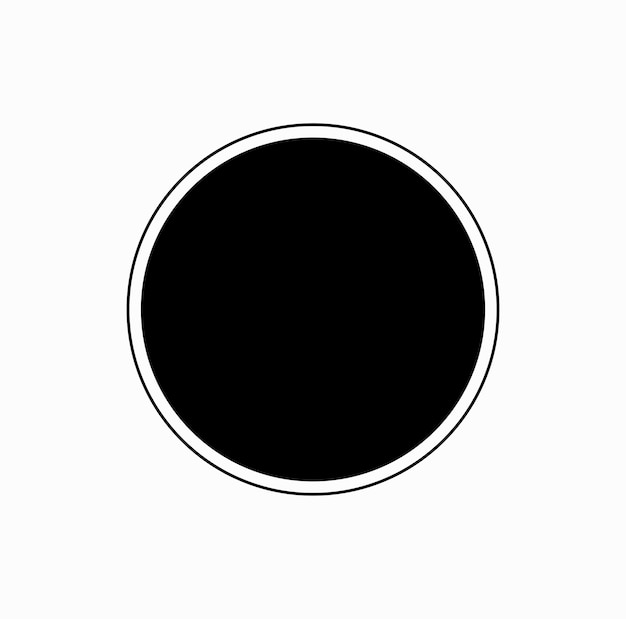 The Solar Eclipse vector icon with black color