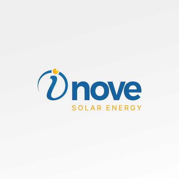 Vector solar energy brand design