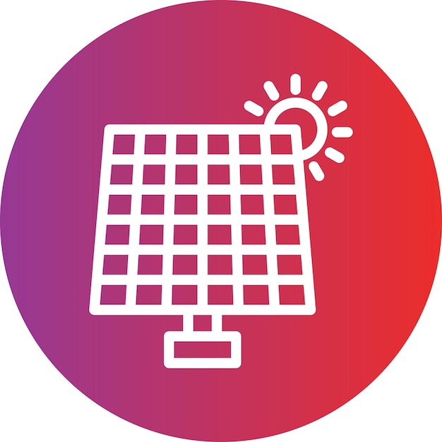 Vector solar energy icon style