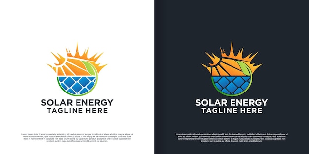 Solar energy logo design summer sunburst concept Premium Vector Part 2