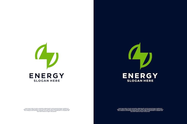 Vettore design del logo dell'energia solare con concept creativo