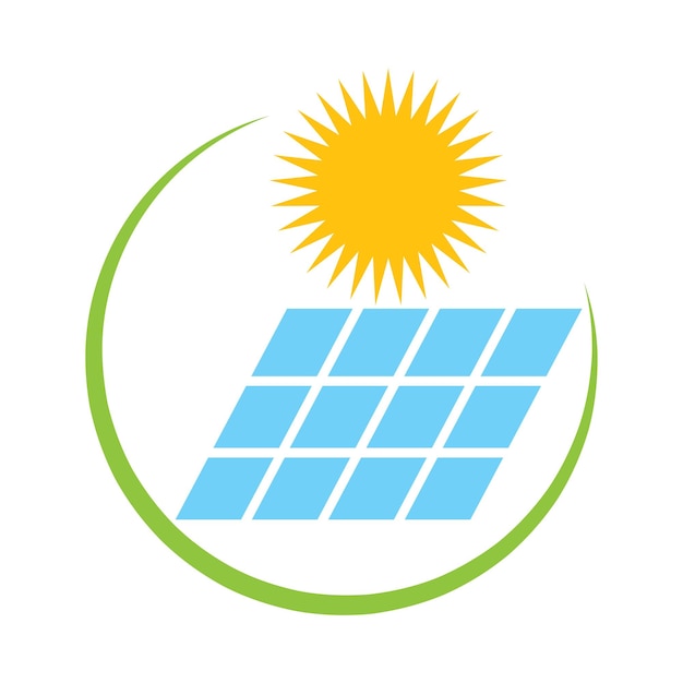 Solar energy logo icon design