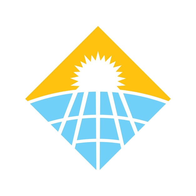 Solar energy logo icon design