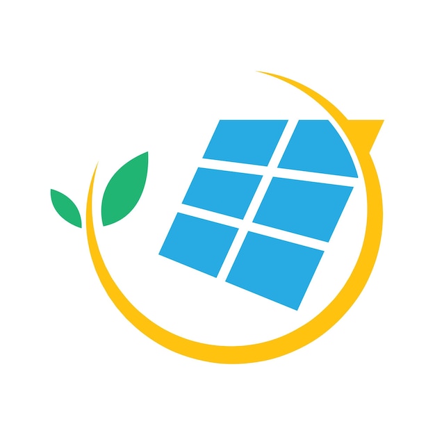 Solar energy logo icon design