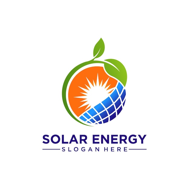 Vector solar energy logo