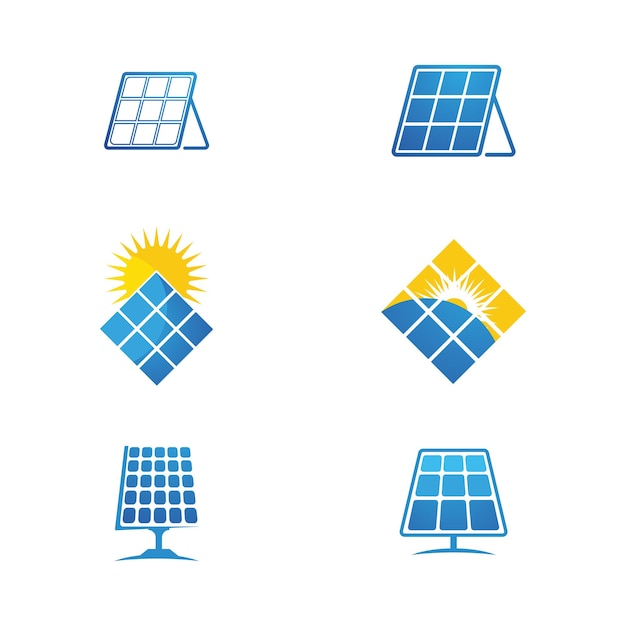 Solar Energy vector icon illustration template