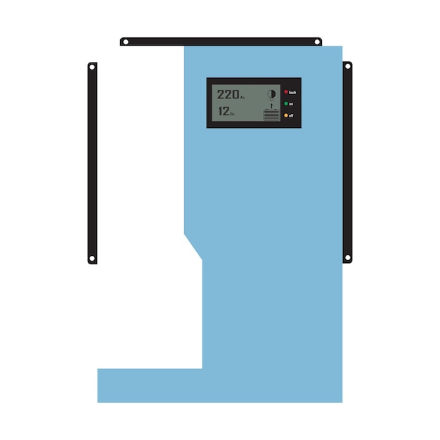 solar inverter vector illustration