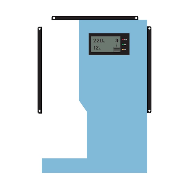 Vettore illustrazione vettoriale dell'inverter solare