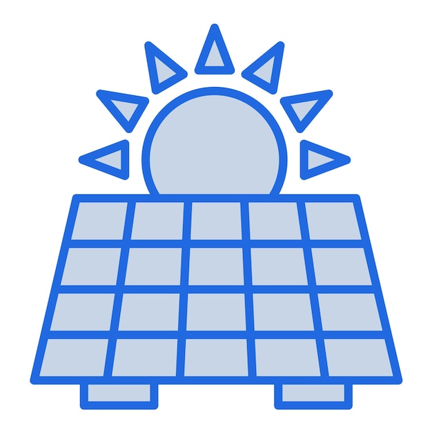 Иллюстрация синего тона солнечной панели