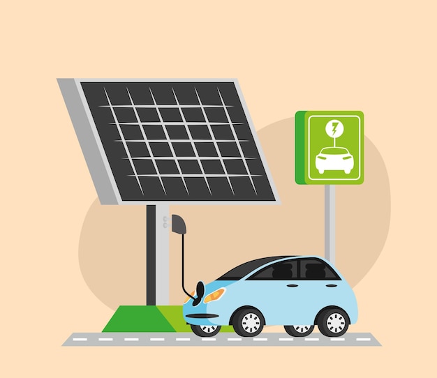 Solar panels charge electric car discount