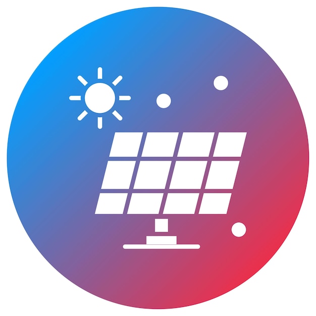 Solar panel icon vector afbeelding Kan worden gebruikt voor Earth Day