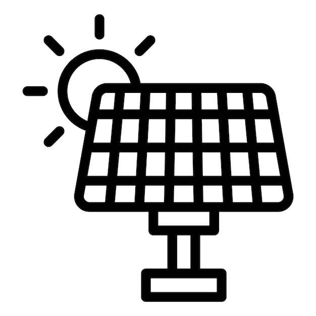 Solar panel Vector Icon Design Illustratie