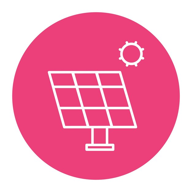 Solar panel vector illustration