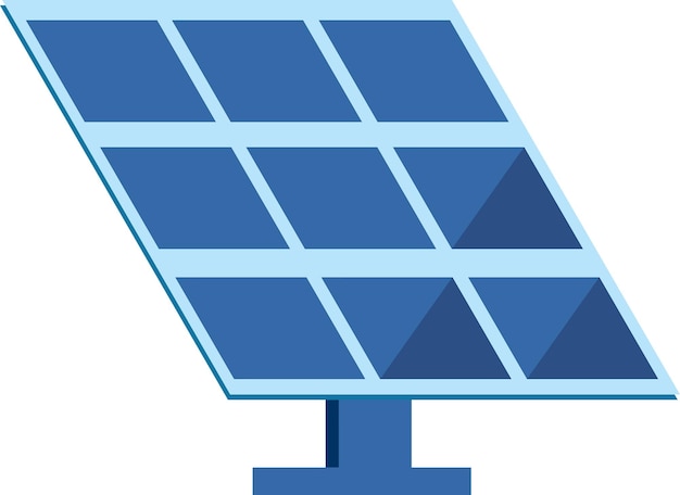 Vector solar panel on a white background. flat style icon. vector illustration.