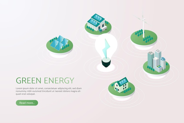 ソーラーパネル太陽光発電所の屋根と風車クリーンエネルギーグリーン産業