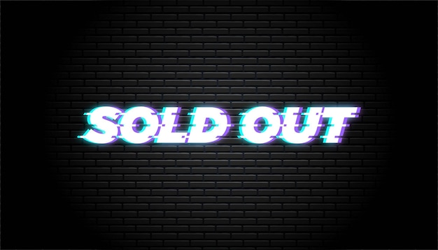 Sold out brick wall template.