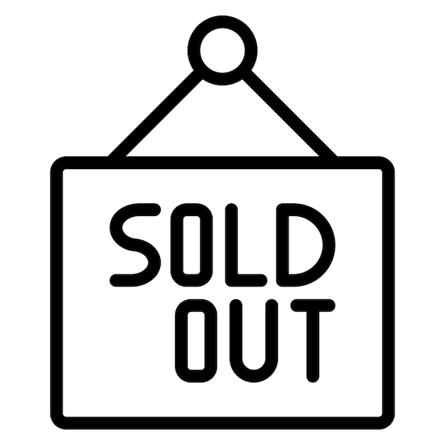 Sold Out icon vector image Can be used for Technology eCommerce