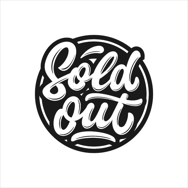 Sold out lettering stamp