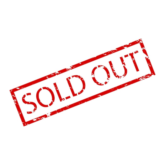 Sold out rubber stamp