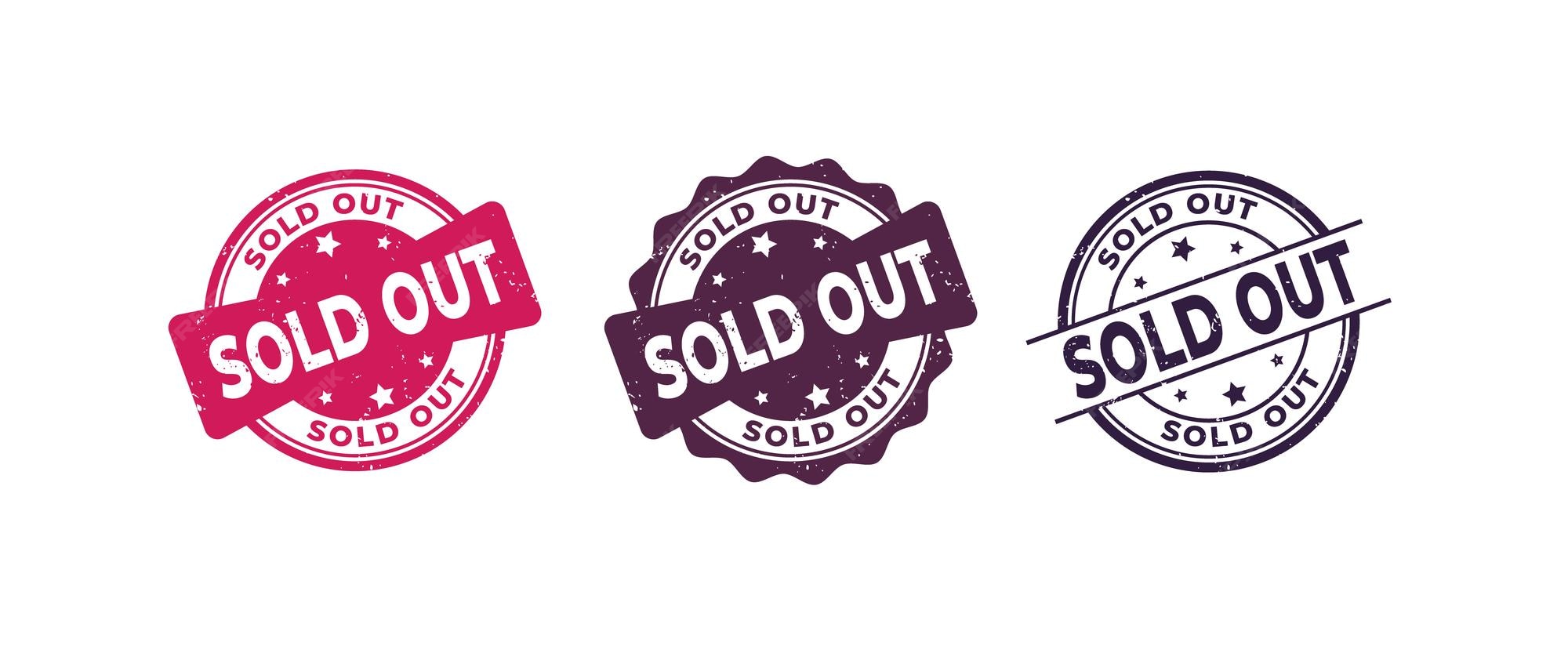 Premium Vector | Sold out sign or stamp grunge rubber on white background
