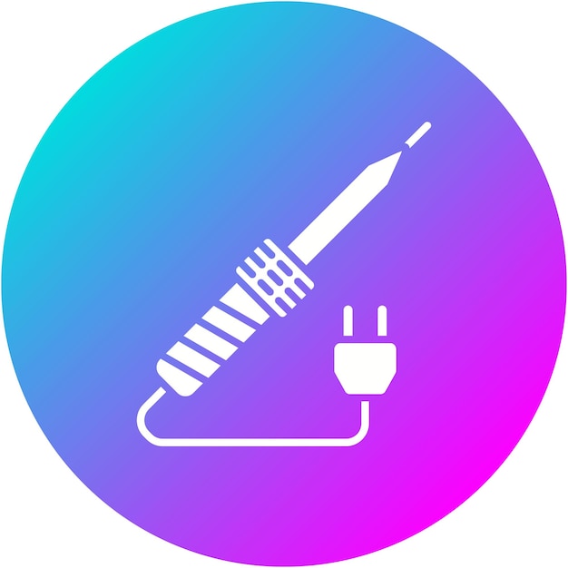 Vector soldering iron vector icon can be used for electrician tools iconset