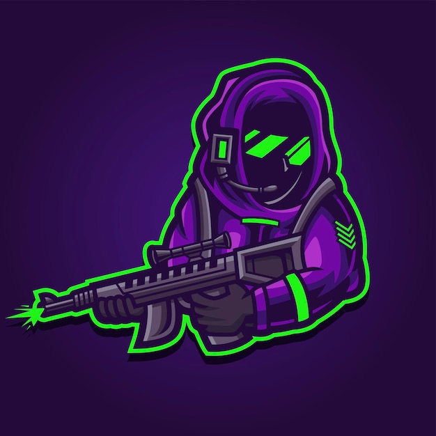 Soldier Esport Gaming Logo